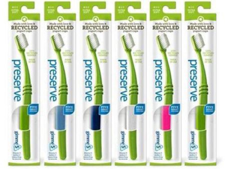 PRESERVE - Adult Ultra Soft Toothbrush with Mailer - 6 Brushes Cheap