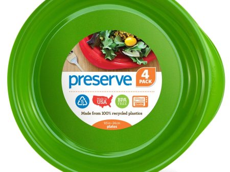 PRESERVE - Everyday Plate Green Apple - 4 Plates (9.5  Each) Sale