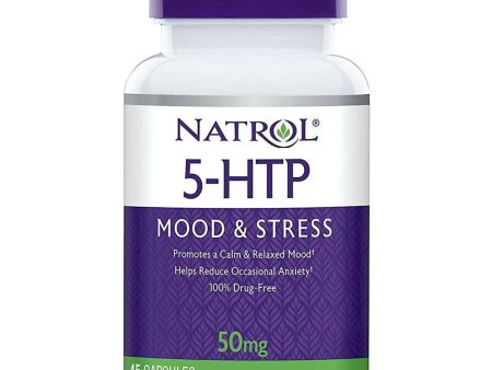 NATROL - 5-HTP 50 mg - 45 Capsules Supply