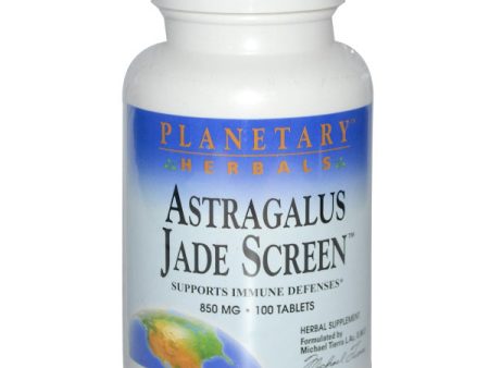 PLANETARY HERBALS - Astragalus Jade Screen 850 mg - 100 Tablets Online Hot Sale