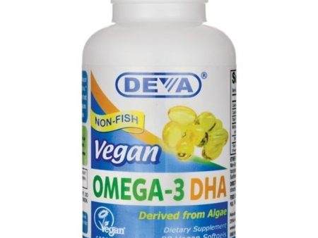 DEVA - Vegan Omega-3 DHA - 90 Vegan SoftGels Hot on Sale