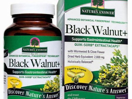 NATURE S ANSWER - Black Walnut Wormwood - 90 Vegetarian Capsules on Sale