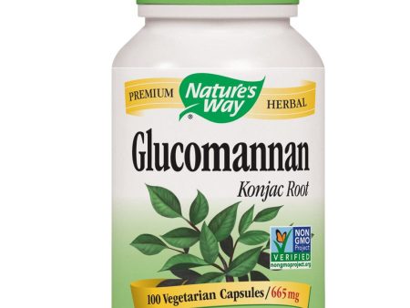 NATURES WAY - Glucomannan Konjac Root 665 mg - 100 Vegetarian Capsules Online