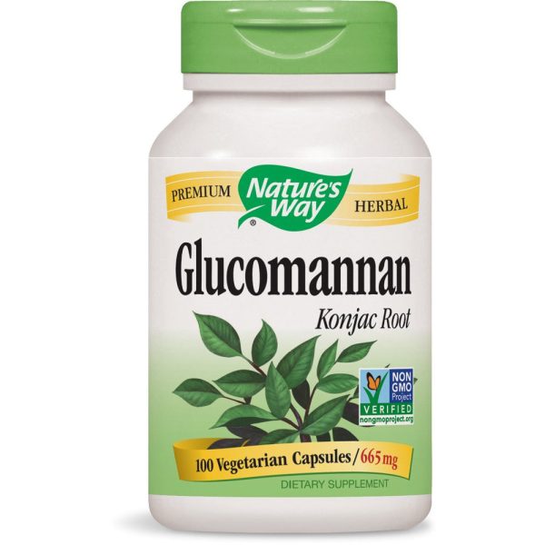 NATURES WAY - Glucomannan Konjac Root 665 mg - 100 Vegetarian Capsules Online