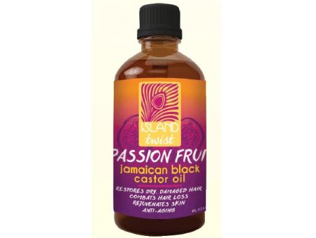 ISLAND TWIST - Jamaican Black Caster Oil Passion Fruit - 4 fl oz (118 ml) on Sale