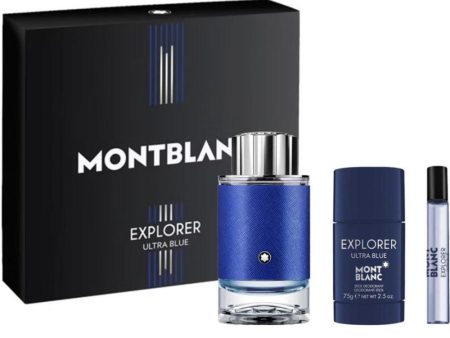 Montblanc Explorer Ultra Blue Gift Set 100ml For Cheap