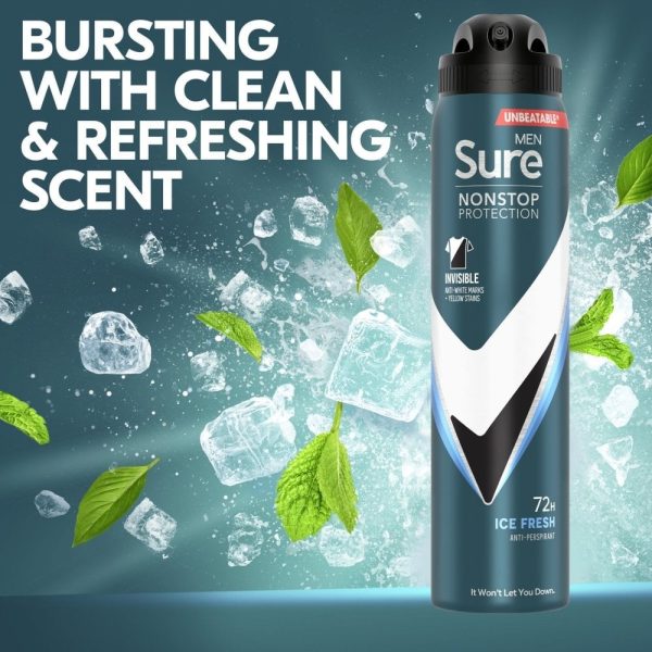 Sure Men s Anti-Perspirant Deodorant Spray Variety Pack 3 x 250ml on Sale