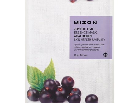 Mizon Joyful Time Essence Acai Berry Sheet Mask 23g Fashion