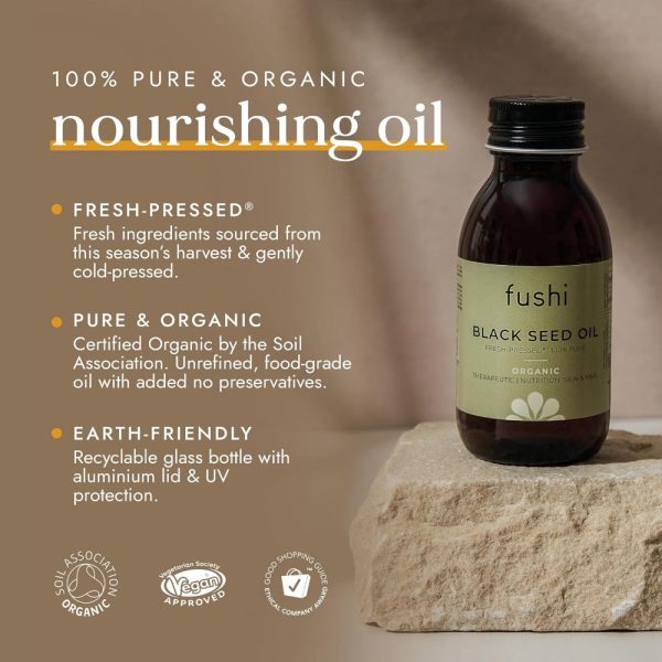 Fushi Organic Fresh-Pressed Black Seed Oil 250ml Online now