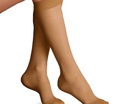 Jobst Supportwear Ultra Sheer Knee High Stockings, Mild Compression 8-15mm Hg, Medium size (9.5-11), Sun Bronze Online Hot Sale