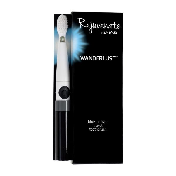 Rejuvenate by Dr. Brite Wanderlust LED Travel Toothbrush, Black on Sale