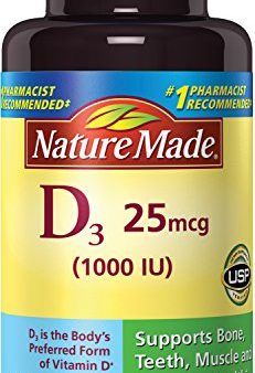 Nature Made Vitamin D3 1000 IU, Liquid Softgels - 100 ea Supply