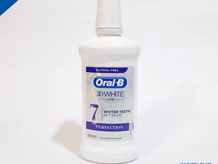 ORAL-B 3D WHITE LUXE PERFECTION MOUTHWASH 500 ML Hot on Sale