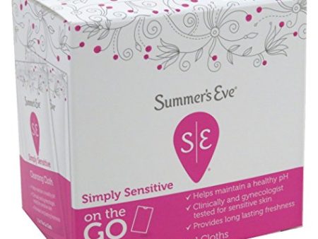 Summers Eve Feminine Cleansing Cloths, Sensitive Skin - 16 ea. For Sale