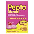 Pepto-Bismol Tablets, Cherry Relieves Heartburn - 30 Each on Sale