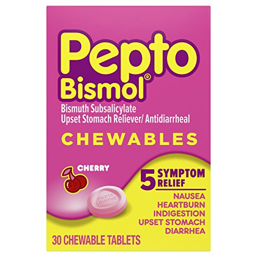 Pepto-Bismol Tablets, Cherry Relieves Heartburn - 30 Each on Sale