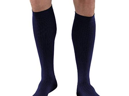 Jobst SupportWear Mens Dress Socks, 8-15 mmHg Compression, Navy color, Size: Medium - 1 Piece on Sale