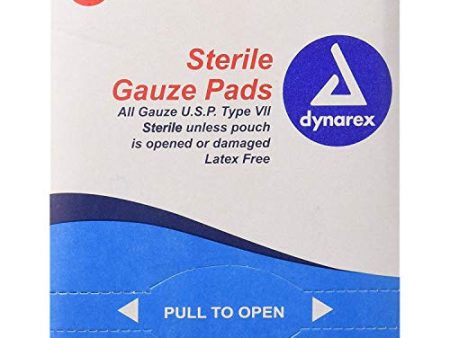 Gauze Pads Sponge Sterile - 12 Ply 3 Inches X 3 Inches - 100 Ea. Sale