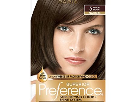 LOreal Superior Preference Hair Color, 5 Medium Brown - 1 ea. Online Hot Sale