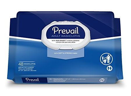 Prevail soft fabric washcloths with press N pull lid, size: 8 x 12 inches - 48 ea. Online