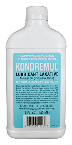 Kondremul lubricant laxative, mineral oil for the relief of constipation - 480 ml Sale