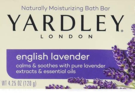 Yardley London naturally moisturizing bar soap, flowering english lavender - 4.25 oz Online now