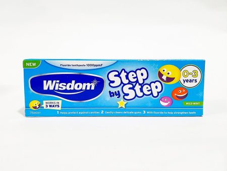 WISDOM STEP BY STEP 0-3 YEARS MILD MINT TOOTHPASTE 75 ML Fashion