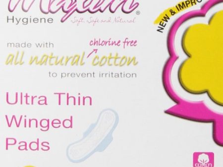 Maxim Hygiene - Individually Wrapped Cotton Pads Ultra Thin Winged Daytime Unscented - 10 Count on Sale