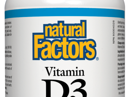 Natural Factors Vitamin D3 1000IU Tablets For Cheap