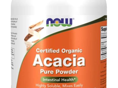 Now Organic Acacia Fibre 340 g Online now