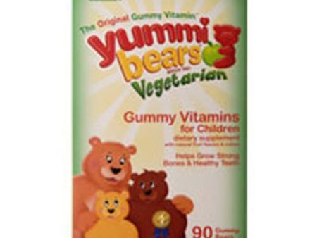 Yummi Bears Calcium + Vitamin D3, Vegetarian, 90 Sour Gummy Bears. Online Sale