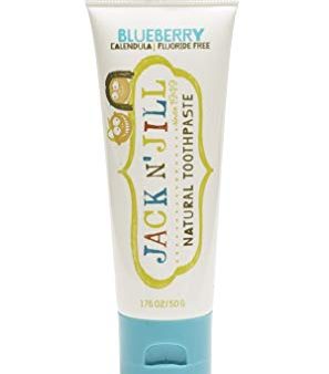 Jack N  Jill - Natural Toothpaste Fluoride-Free with Certified Organic Blueberry - 1.76 oz ( Pack of 6 ) Online Sale