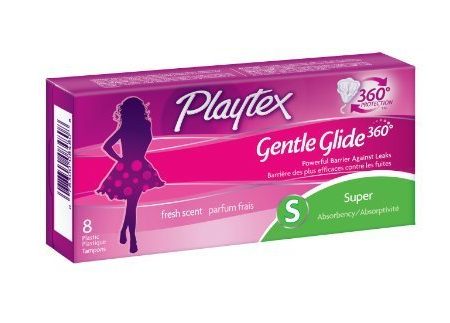 Playtex Gentle Glide Deodorant Soft Plastic Applicator Tampons, Super Absorbancy - 8 ea Online now