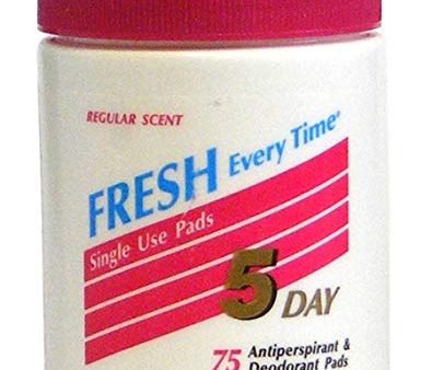 5-day Antiperspirant & Deodorant Pads, Regular - 75 ea Online Sale