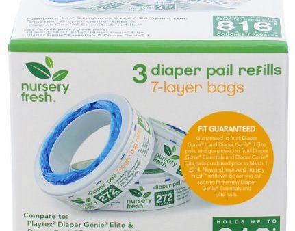 Munchkin Nursery Fresh Diaper Genie Pail Refill - 3 Pack Online Sale