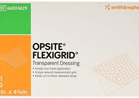 Smith and Nephew Opsite Flexigrid 4 Inches X 4 3 4 Inches Transparent Adhesive Dressing - 10 Ea For Sale