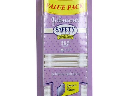 Johnsons pure cotton safety swabs for children - 185 ea Discount