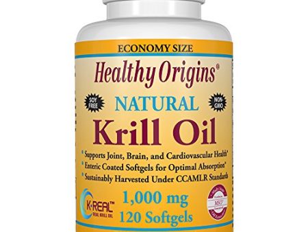 Healthy Origins - Natural Krill Oil 1000 mg. - 120 Softgels on Sale