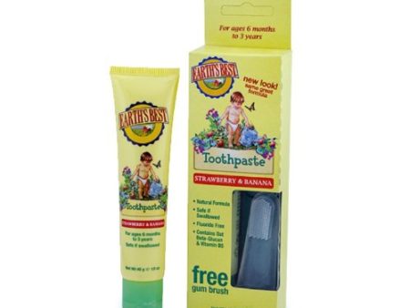 Earth s Best - Toddler Toothpaste by Jason Natural Products Strawberry & Banana - 1.6 oz. Online