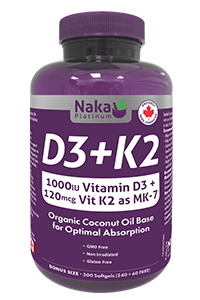 Naka Vitamin D3+K2 For Sale