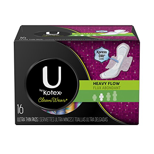 Kotex Cleanwear Ultra Thin Pads, Heavy Wings - 16 ea, 6 pack. Online Hot Sale