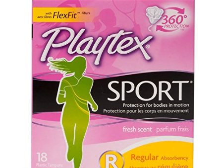 Playtex regular sport tampons, unscented - 18 ea Fashion