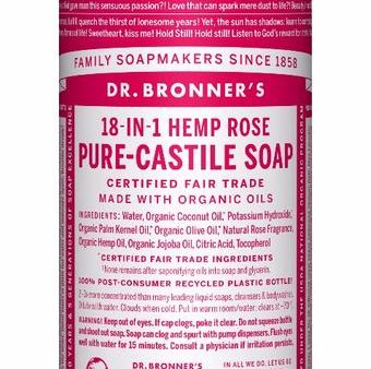 Dr. Bronner s All-One Pure-Castile Liquid Soap Rose Cheap