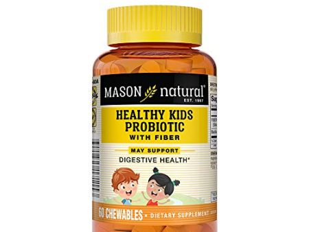 Mason Natural Healthy Kids Probiotic with Fiber Immune Digestive Support Chewable Tablets, 60 Count Online