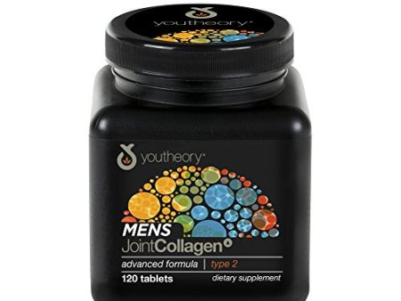 Youtheory, Mens Joint Collagen, Type 2, 120 Tablets. Sale