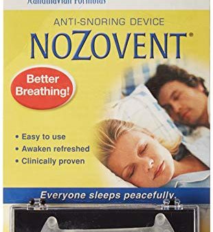 Nozovent Anti Snoring Device For Peaceful Sleep by Scandinavian Formulas - 1 ea. Supply