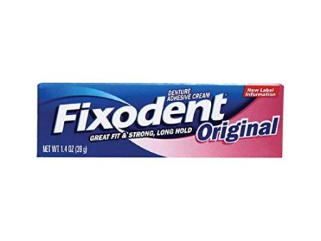 Fixodent denture adhesive cream, original - 1.4 oz on Sale