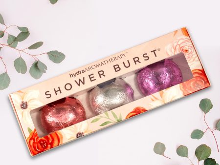 hydraAROMATHERAPY Shower Burst Trio, Garden of Love Supply