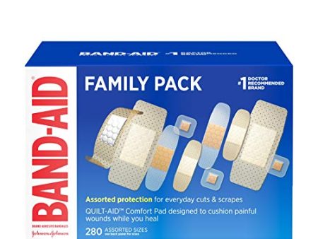 Johnson and Johnson band aid variety pack assorted - 280 ea on Sale