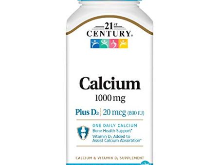 21st Century Calcium 1000 Plus D, High Potency D3 Caplets - 90 Ea. Supply